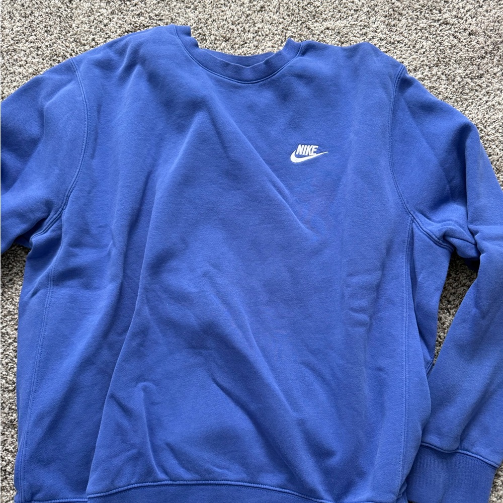 Nike Men's Classic Blue Crewneck Sweater